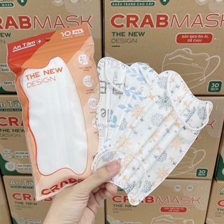 Khẩu Trang An Tâm CrabMask Họa Tiết (Thùng 30 Bịch x 10 Cái) giá sỉ