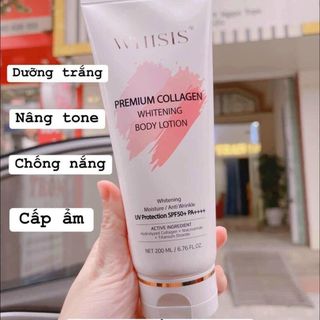 Kem dưỡng body, chống nắng WHISIS Premium Collagen Whitening Body Lotion 200ml