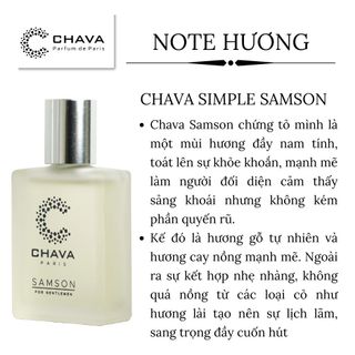 NƯỚC HOA MINI SIMPLE SAMSON 15ML PHONG CÁCH LĂN - CHAVA