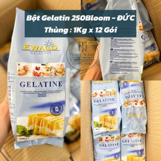 Bột Gelatin 250Bloom Đức 1kg x 12 Gói (Thùng)