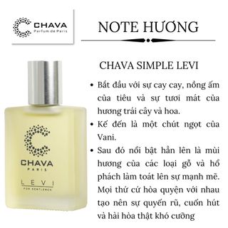 NƯỚC HOA MINI SIMPLE LEVI 15ML PHONG CÁCH LĂN - CHAVA