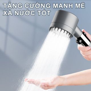 Vòi hoa sen, vòi nhà tắm Turbo tăng áp lực nước 3 in1 có 3 chế độ hỗ trợ tăng lực nước phun sương CTB786 - BECHIP
