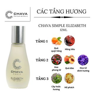 NƯỚC HOA MINI SIMPLE ELIZABETH 12ML PHONG CÁCH LĂN - CHAVA