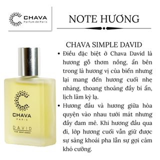 NƯỚC HOA MINI SIMPLE DAVID 15ML PHONG CÁCH LĂN - CHAVA