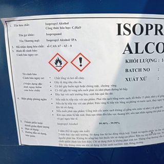 Cồn IPA công nghiệp 99%- Cồn Isopropyl alcohol