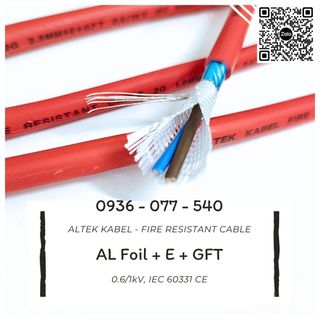 Cáp chống cháy Altek Kabel 2 x 1.0 MM2 + E + GFT - Quatest 1, IEC 60331 giá sỉ