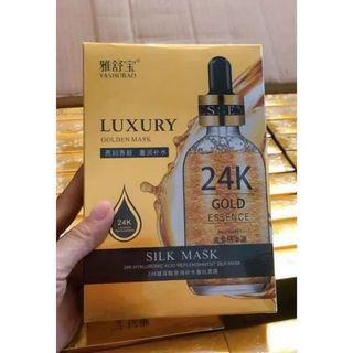💰 Hộp Mặt Nạ Lụa 24k Goldzan Silk MaskHàn Quốc (hộp 10 miếng)