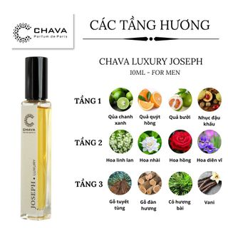 NƯỚC HOA MINI LUXURY JOSEPH 10ML PHONG CÁCH XỊT – CHAVA