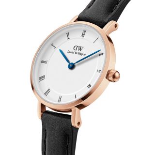 ĐỒNG HỒ NỮ CAO CẤP D.W PETITE ROMAN NUMERALS DÂY DA MẶT TRÒN 3