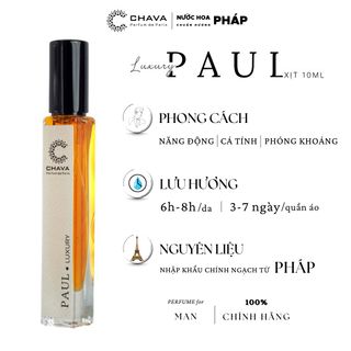 NƯỚC HOA MINI LUXURY PAUL 10ML PHONG CÁCH XỊT – CHAVA