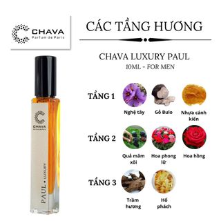 NƯỚC HOA MINI LUXURY PAUL 10ML PHONG CÁCH XỊT – CHAVA