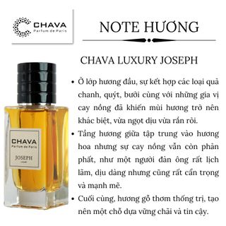NƯỚC HOA LUXURY JOSEPH 50ML PHONG CÁCH XỊT - CHAVA