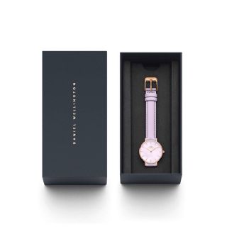 ĐỒNG HỒ NỮ CAO CẤP D.W PETITE DÂY DA TÍM LAVENDER KÈM TEM KÍCH HOẠT BẢO HÀNH ĐIỆN TỬ 1