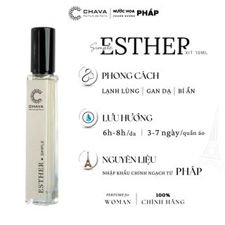 SET 2 SẢN PHẨM NƯỚC HOA CHAVA SIMPLE 10ML + SON SÁP LÌ ROSY SWEETLOVE
