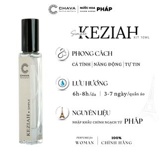 SET 2 SẢN PHẨM NƯỚC HOA CHAVA SIMPLE 10ML + SON SÁP LÌ ROSY SWEETLOVE