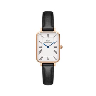ĐỒNG HỒ NỮ CAO CẤP D.W QUADRO ROMAN NUMERALS DÂY DA MẶT CHỮ NHẬT 3
