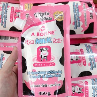 ❤ Muối Tắm A Bonne Sữa Bò Làm Sáng & Mềm Mịn Da 350g