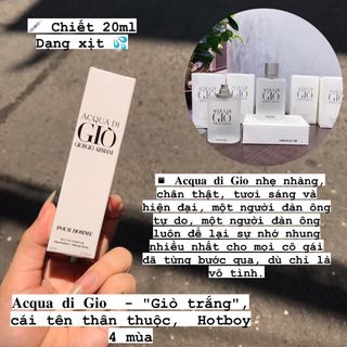 Nước Hoa Chiết Pháp 20ml 4D hàng xịn - ( Dạng Xịt ( QUYẾN RŨ )