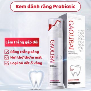 Kem Đánh Răng GAOLIBAI Chai 120g - Trắng Răng, Đánh Bật Cao Răng, Sạch Mảng Bám