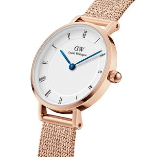 ĐỒNG HỒ NỮ CAO CẤP D.W PETITE ROMAN NUMERALS DÂY LƯỚI MẶT TRÒN 2