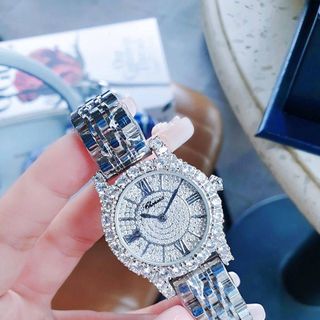 ĐỒNG HỒ NỮ CAO CẤP CHOPA FULL ĐÁ PHA LÊ MẶT NỮ TÍNH