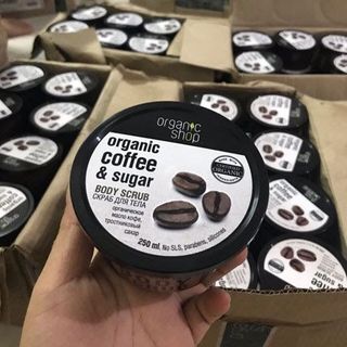 ❤ Tẩy da chết toàn thân Organic Shop Organic Coffee Sugar & Salt Body Scrub 250ml