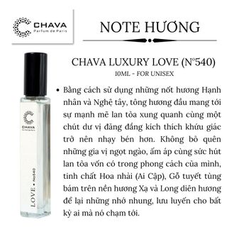 NƯỚC HOA MINI LUXURY N0540 10ML - CHAVA