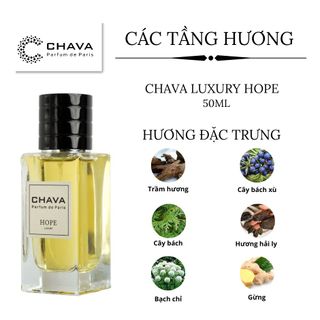 NƯỚC HOA UNISEX LUXURY HOPE 50ML PHONG CÁCH XỊT - CHAVA