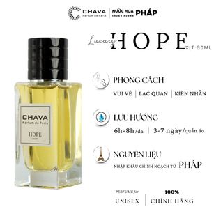 NƯỚC HOA UNISEX LUXURY HOPE 50ML PHONG CÁCH XỊT - CHAVA