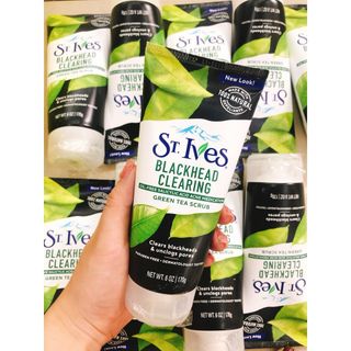 ☘ Sữa Rửa Mặt St.Ives Tẩy Tế Bào Chết Trà Xanh & Than Tre 170g.