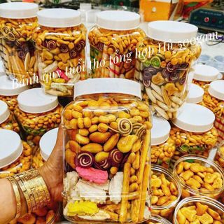 BÁNH QUY MẶN NGỌT, SIÊU PHẨM GÂY THƯƠNG NHỚ CỦA TUỔI THƠ 500G - WINNIE HOUSE giá sỉ