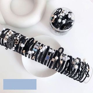 HỘP 25 SỢI CHUN BUỘC TÓC NỮ NHIỀU MẪU MIX