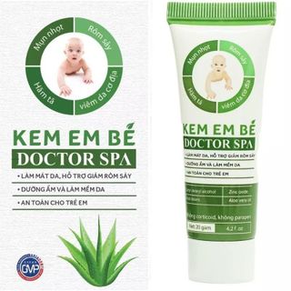 Kem Em Bé Doctor Spa - Giúp làm mát, ngăn ngừa và hỗ trợ giảm rôm sảy, mẩn đỏ, mụn nhọt, ngứa, nẻ da, hăm tả, viêm da cơ địa cho các bé (Tuýp)
