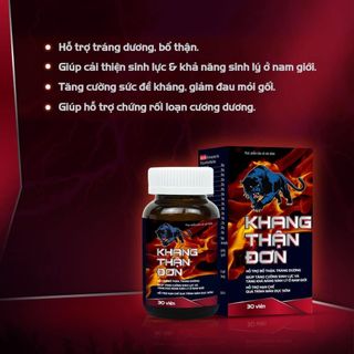 Viên uống bổ thận Khang Thận Đơn hỗ trợ bổ thận, tráng dương, giúp tăng cường sinh lực và khả năng sinh lý ở nam giới.
