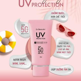 Kem chống nắng Dr. Beautin UV Protection - Giúp dưỡng ẩm da, chống nắng, bảo vệ da trước tác hại của các tia UVA, UVB và ánh nắng mặt trời.