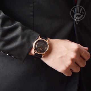ĐỒNG HỒ NAM CƠ SIÊU CẤP TISỌT DÂY DA KÍNH SAPHIRE LỘ MÁY MẶT ĐEN VIỀN ĐỒNG 3