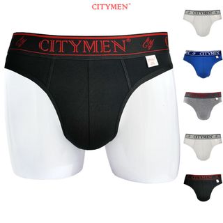 Hộp 5 Quần Lót Nam Vải Cotton 4 Chiều Lưng Dệt Chữ CITYMEN - Xưởng May - Bán Sỉ