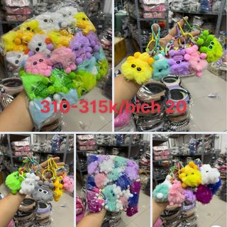 Móc khóa thỏ máy tính xe mô tô các kiểu (lố 12)