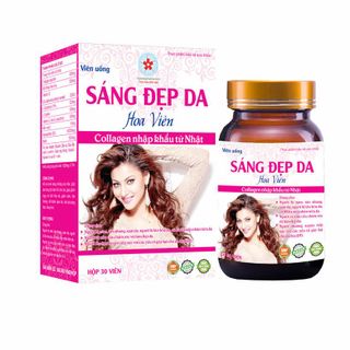 Viên uống Sáng Đẹp Da Hoa Viên - Bổ sung collagen, chống lão hóa da, giảm nám da, tàn nhang, giúp da sáng đẹp, mềm mịn