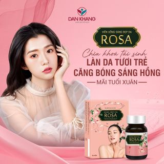 Viên uống sáng đẹp da Rosa – Bổ sung Collagen, làm chậm lão hóa da, giảm sạm, nhăn da (Hộp 30 viên)