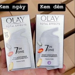 CẶP KEM DƯỠNG DA NGÀY ĐÊM OLAY TOTAL EFFECTS 7IN1 SPF15 giá sỉ