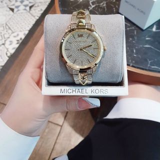ĐỒNG HỒ NỮ CAO CẤP M KORS RUNWAY MERCER SIZE 38MM ĐÍNH FULL ĐÁ 1
