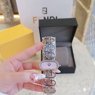 ĐỒNG HỒ NỮ CAO CẤP FENZI DÂY THÉP LOGO MẶT BẦU VIỀN ĐÁ XẢ KHO 8