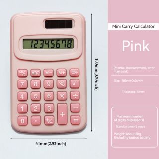 Máy Tính Bỏ Túi - Đồng Hồ Hẹn Giờ, Bấm Giờ Mini với 4 màu sắc siêu cute, thiết kế đơn giản dễ sử dụng ma2