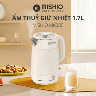 Ấm thuỷ giữ nhiệt 1.7 Lít Mishio MK385 inox 304 giá sỉ