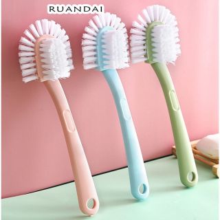 Bàn Chải Chà Giày Lông Mềm Cán Dài Năm Mặt Đa Năng