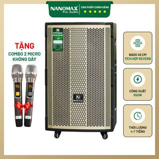 Loa Kéo Nanomax SK-15D2  Bass 40cm 550w Karaoke Bluetooth