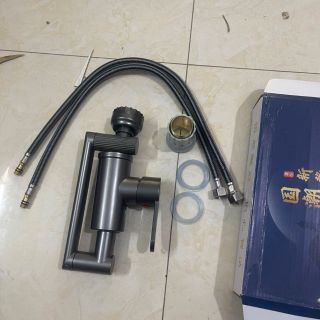 Bộ Vòi rửa Lavabo Đầu Xoay 720 Độ Thông Minh Vòi Nước Nóng Lạnh Lõi Đồng Nguyên Chất 2 Chế Độ Xả