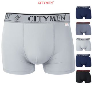 Quần Lót Nam Boxer Vải Thun Lạnh 4 Chiều Lưng Dệt Chữ CITYMEN - Xưởng May - Bán Sỉ