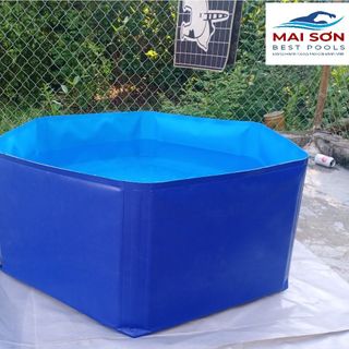 Bể lục giác tự đứng, Bể Bạt Nuôi Cá Koi Không Khung Gấp Gọn Cao Cấp - Thương Hiệu Mai Sơn Bestpools